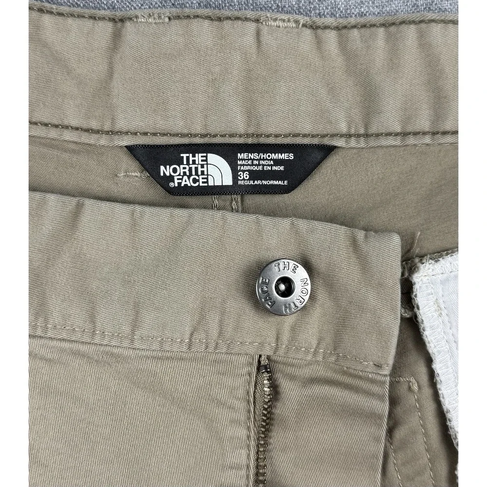 The North Face Men's Khaki Shorts Size 36 Outdoor Hiking Casual Cotton